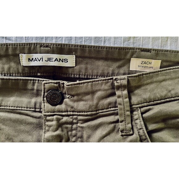 Mavi Jeans Zach Men’s - Military Green - 38 x 28 - Straight Leg - Stretch - Picture 5 of 8